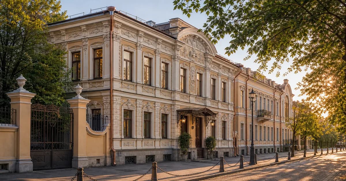 Исторический особняк в центре Москвы с сохранённой архитектурой